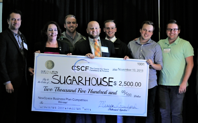Sugarhouse Aerospace Wins Fall 2018 NewSpace Business Plan Competition in Austin TX